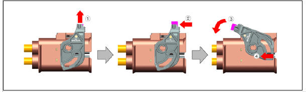 (3) Measure the voltage between the inverter (+) terminal and the inverter