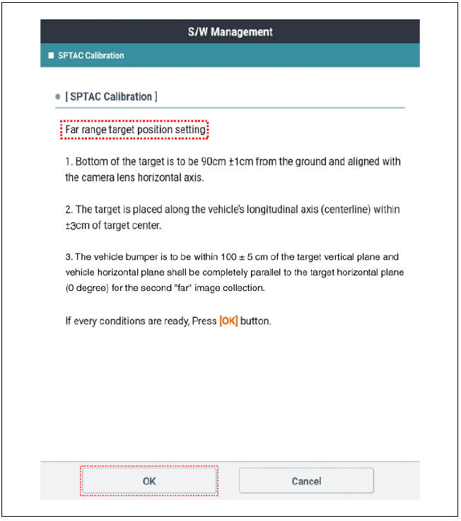 Service Point Target Auto Calibration (SPTAC) Procedure