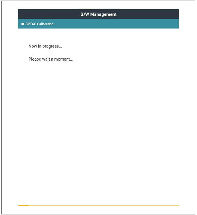 Service Point Target Auto Calibration (SPTAC) Procedure