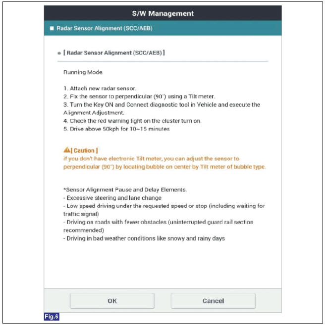Front Radar Unit Repair Procedures