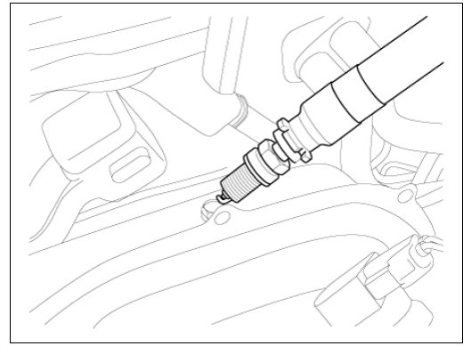 (6) Check if sparks occur at each spark plug while engine is being cranked.