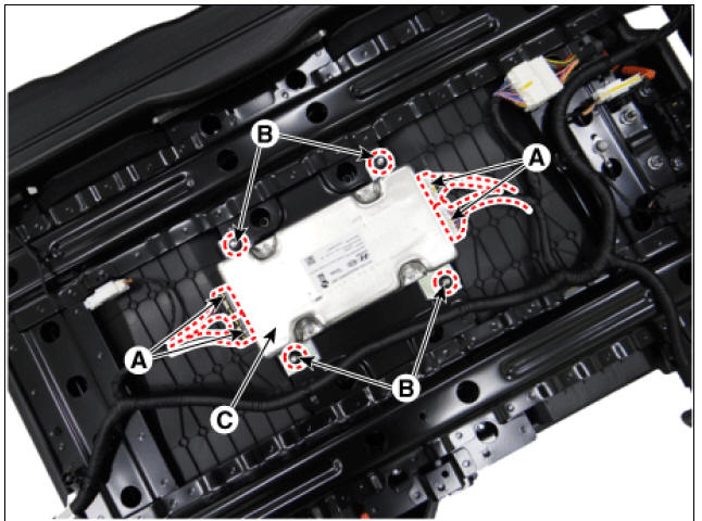 Sub High Voltage Battery - Removal