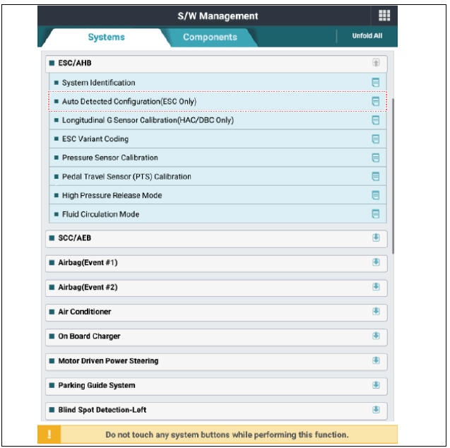 Auto Detected Configuration Reset(ESP(ESC) Only)