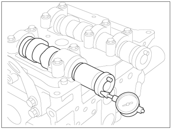 Camshaft bearing oil clearance