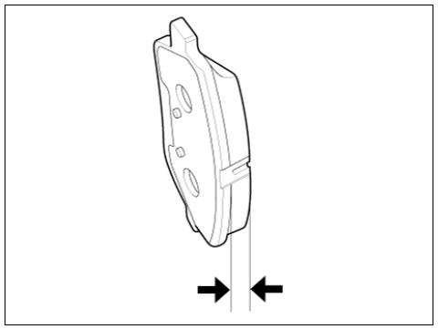 Pad thickness