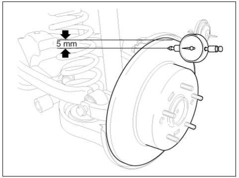 Rear Brake Disc Runout Check