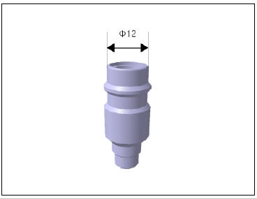 Service port diameter for high/low pressure side varies based on refrigerant