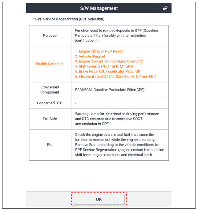 GPF Service Regeneration