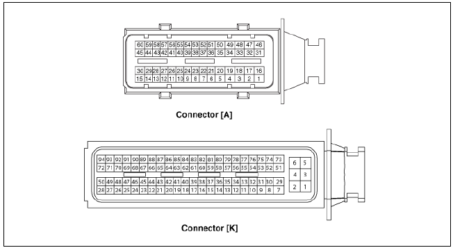 ECM Terminal And Input/Output signal