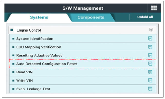 Auto Dection Reset Procedure