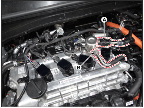 Securely inspect leakage of all fuel line connection parts at