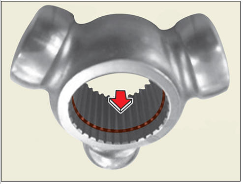 the spider assembly (A), install it in the correct direction.