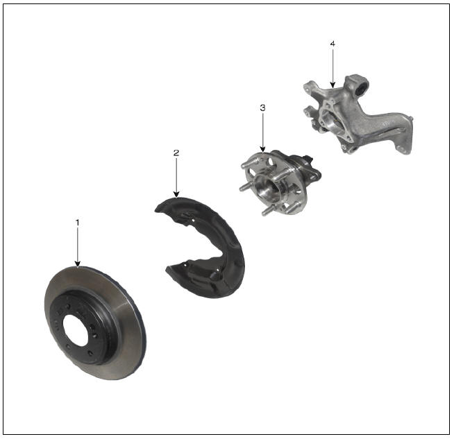 Rear Axle Assembly / Rear Hub - Carrier
