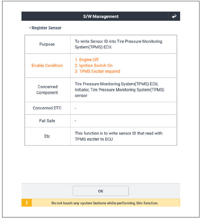Register Sensor Method