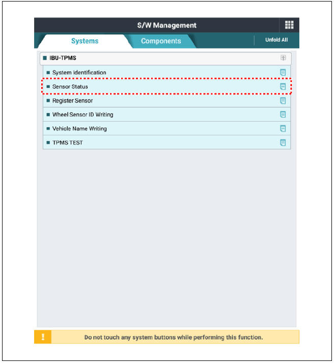 Sensor Status Method