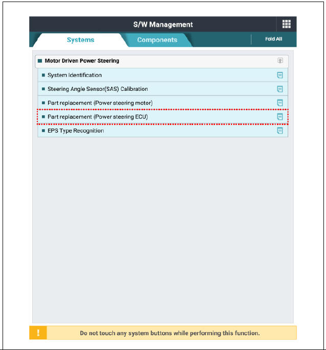 (4) Proceed with the test according to the screen instructions.