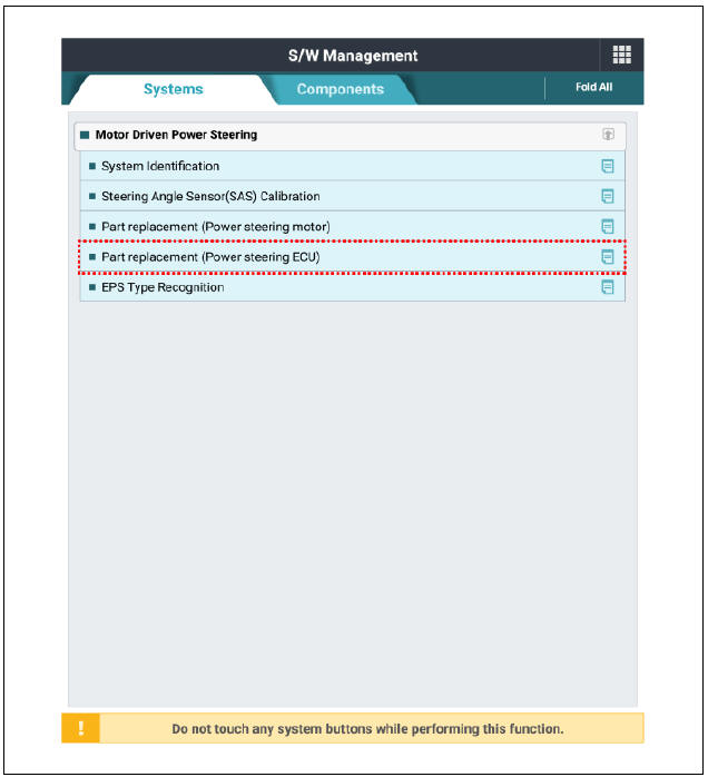 (4) Proceed with the test according to the screen instructions.