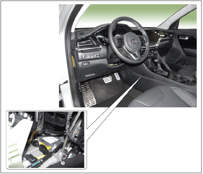 SRS Control Module (SRSCM) Components and components location