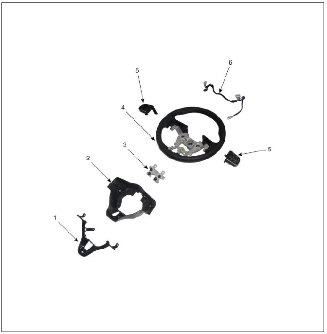 Steering Wheel / Components And Components Location
