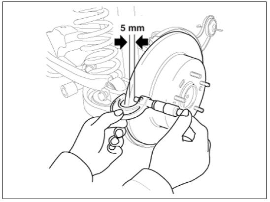 Brake disc thickness