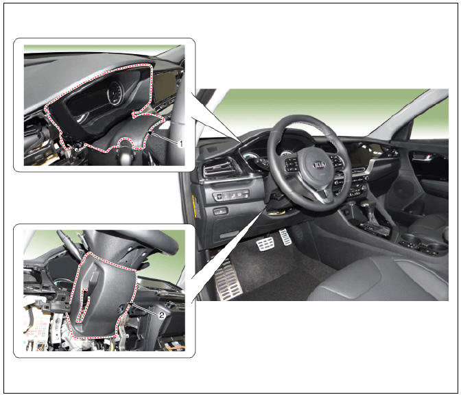 Steering Column Shroud Panel Components and components 