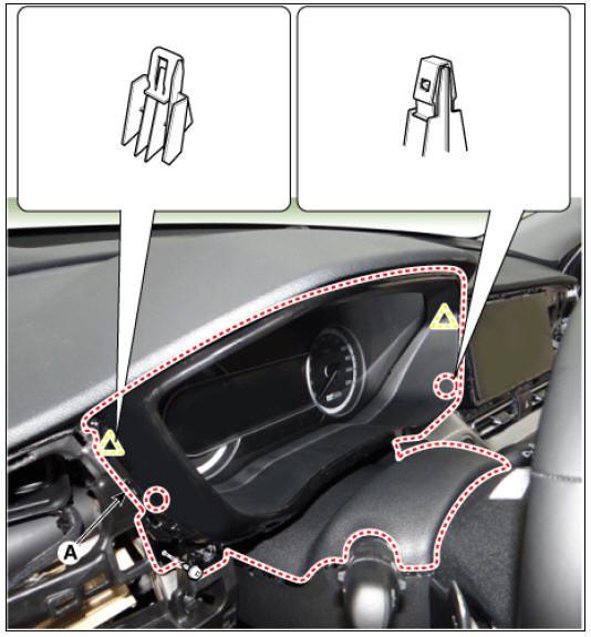 Steering column shroud upper panel