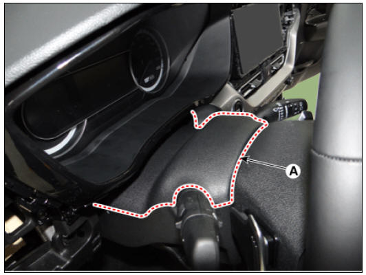 Steering column shroud lower panel