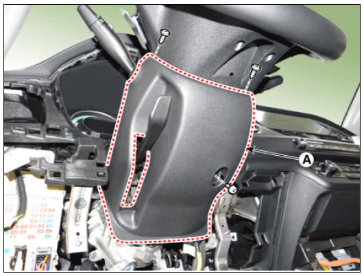 Steering column shroud lower panel