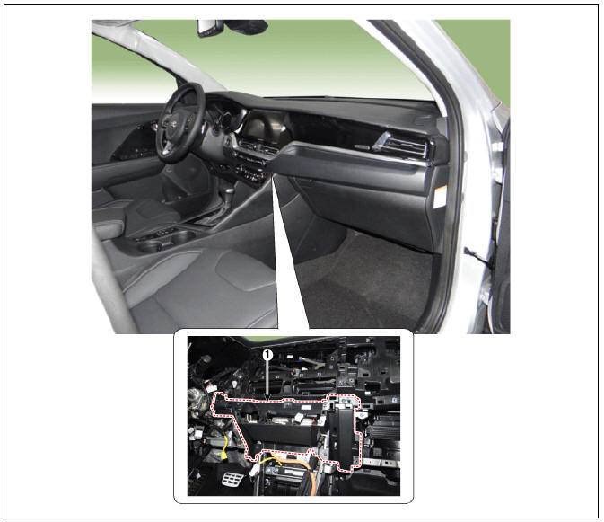 Crash pad main lower panel