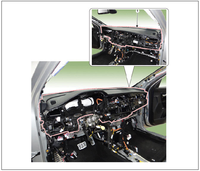 Crash pad main lower panel