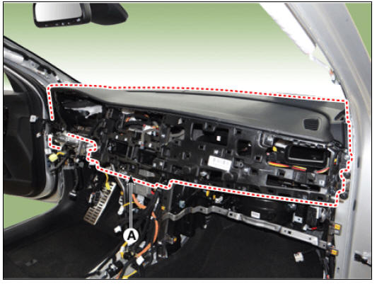Crash pad main lower panel