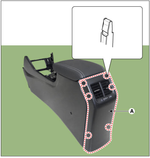 Rear Console Cover Repair procedures