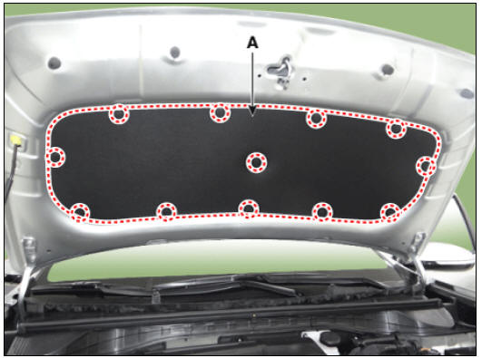 Hood Insulator Pad Repair procedures