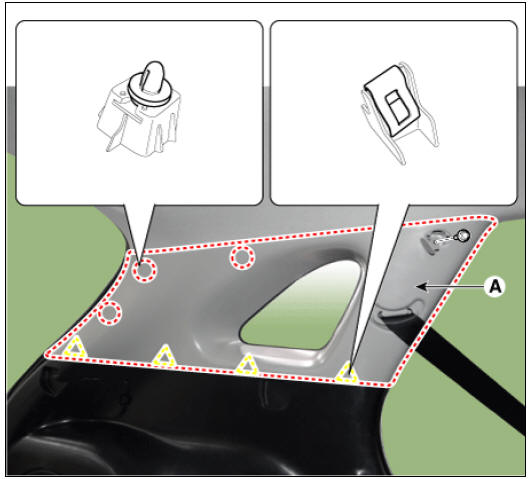 Rear pillar trim