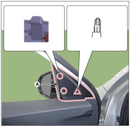  Outside Rear View Mirror Repair procedures