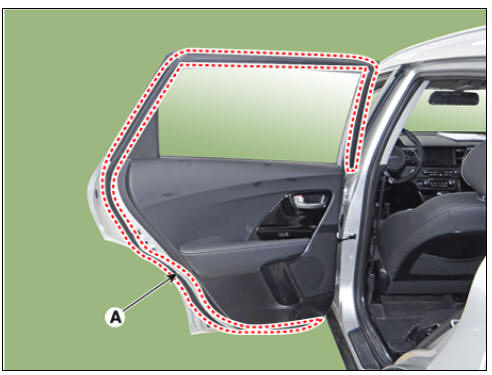 Rear Door Side Weatherstrip Repair procedures