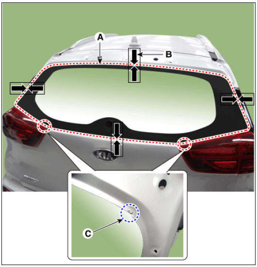 Tailgate window glass