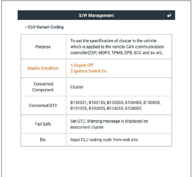 Instrument Cluster Repair procedures