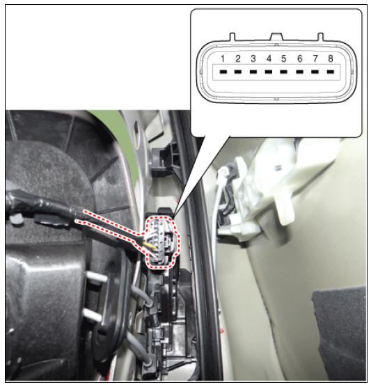 Rear Door Lock Module Inspection