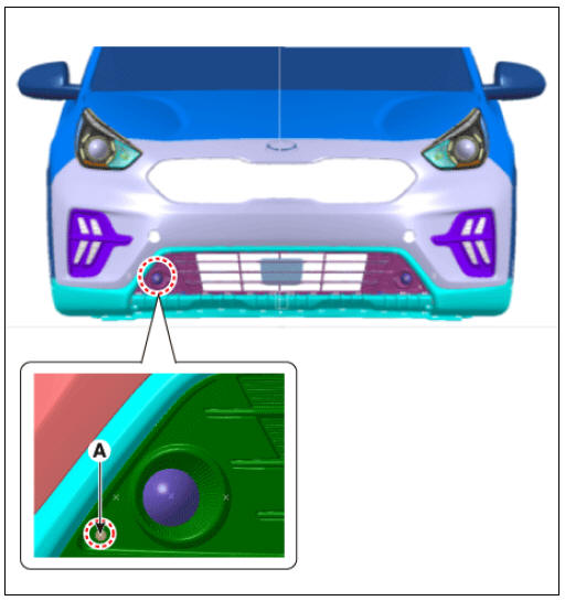 Front Fog Lamp Aiming Point