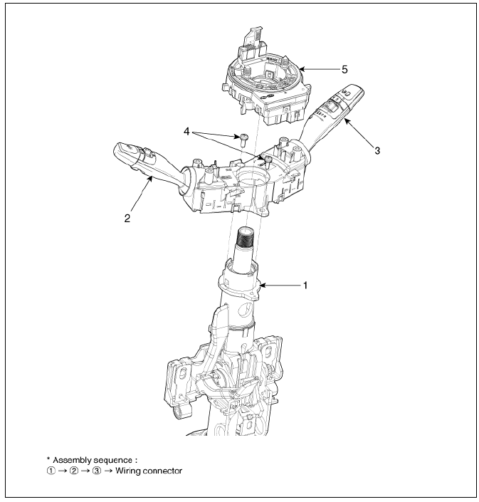 Multifunction Switch / Components And Components Location
