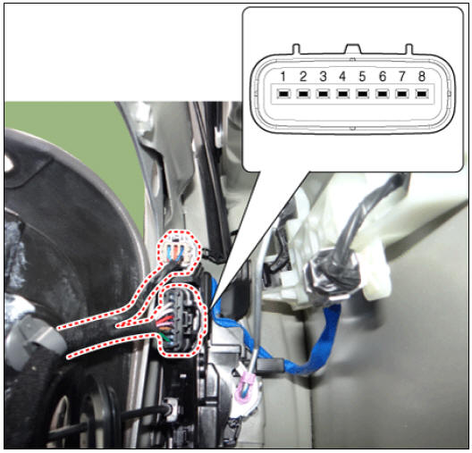 Front Door Lock Module Inspection