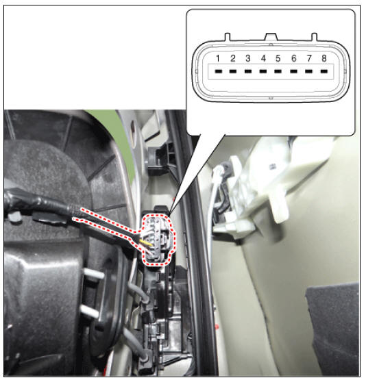 Rear Door Lock Module Inspection
