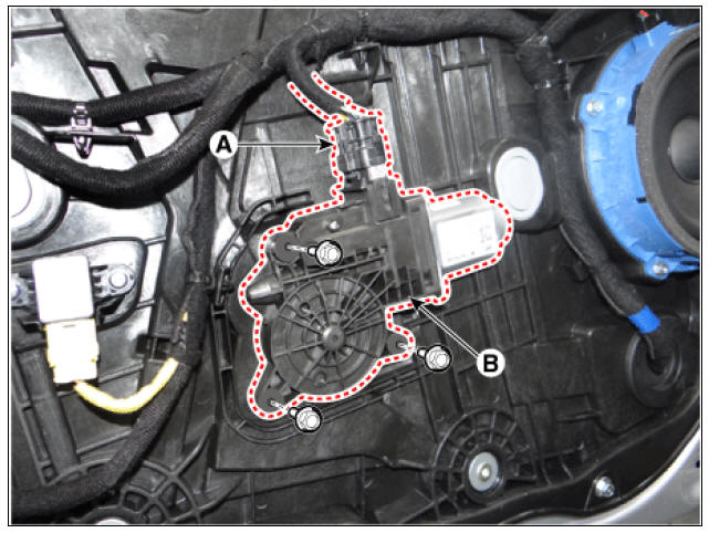 Front Power Window Motor