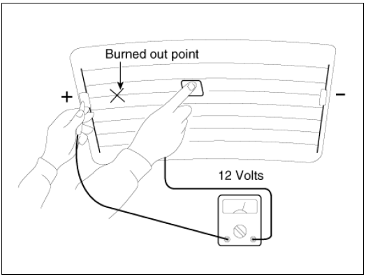 Rear Glass Defogger Printed Heater Repair 
