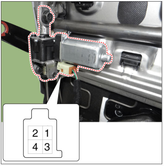 Front tilt motor (C)