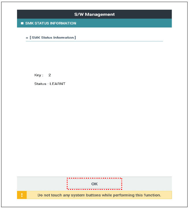 Smart Key Status Check