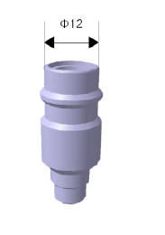 Service port diameter for high/low pressure side varies based on refrigerant