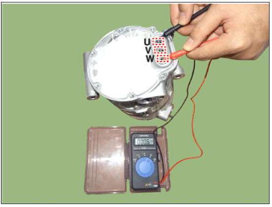 Electric A/C Compressor body inside inspection