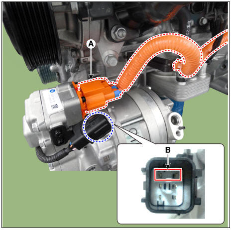 Electric A/C Compressor inverter inspection